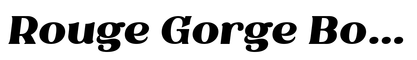 Rouge Gorge Bold Italic